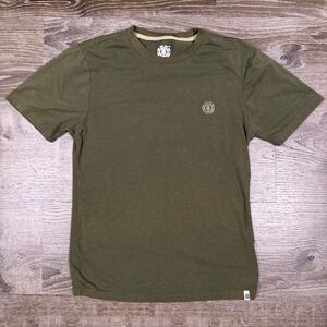 Element Skateboards Mens S Ambition T-Shirt Green Y2K Skate Streetwear‎